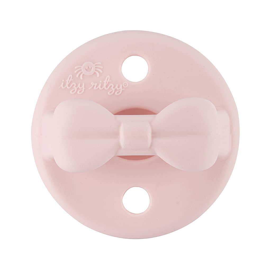 Itzy Ritzy Silicone Orthodontic Pacifiers Set of 2, 0-6M, Ballet & Primrose