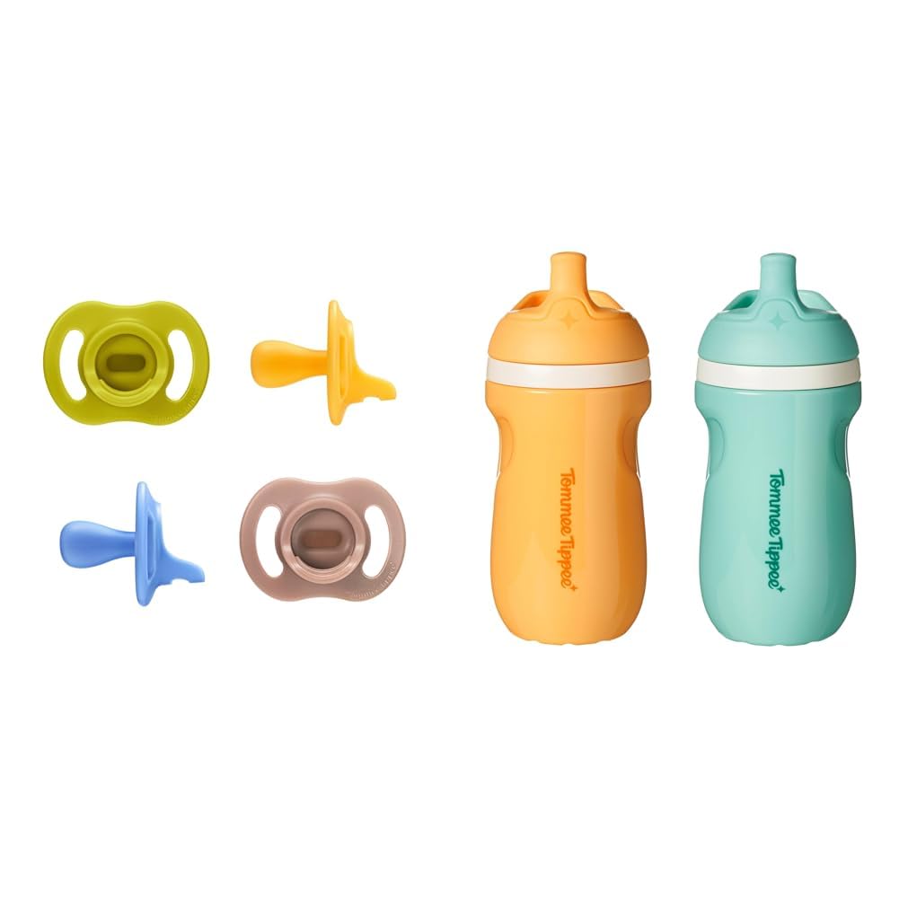 Tommee Tippee Ultra-Light StayPut Pacifier, 0-6 Months, Pack of 4
