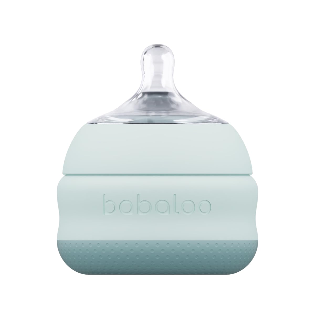 Babaloo Baby-Led Silicone Baby Bottle, Airless, Anti-Colic, 5oz Creme 1pk