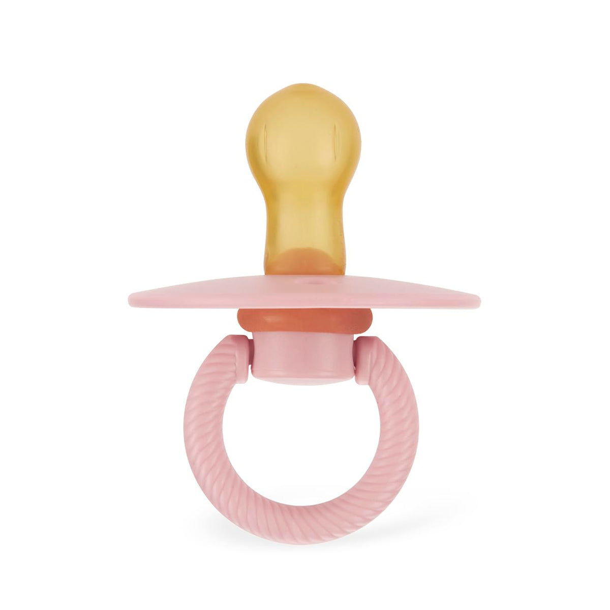 Itzy Ritzy Natural Rubber Pacifiers, 6-18 Mos, Set of 2, Blossom/Rosewood