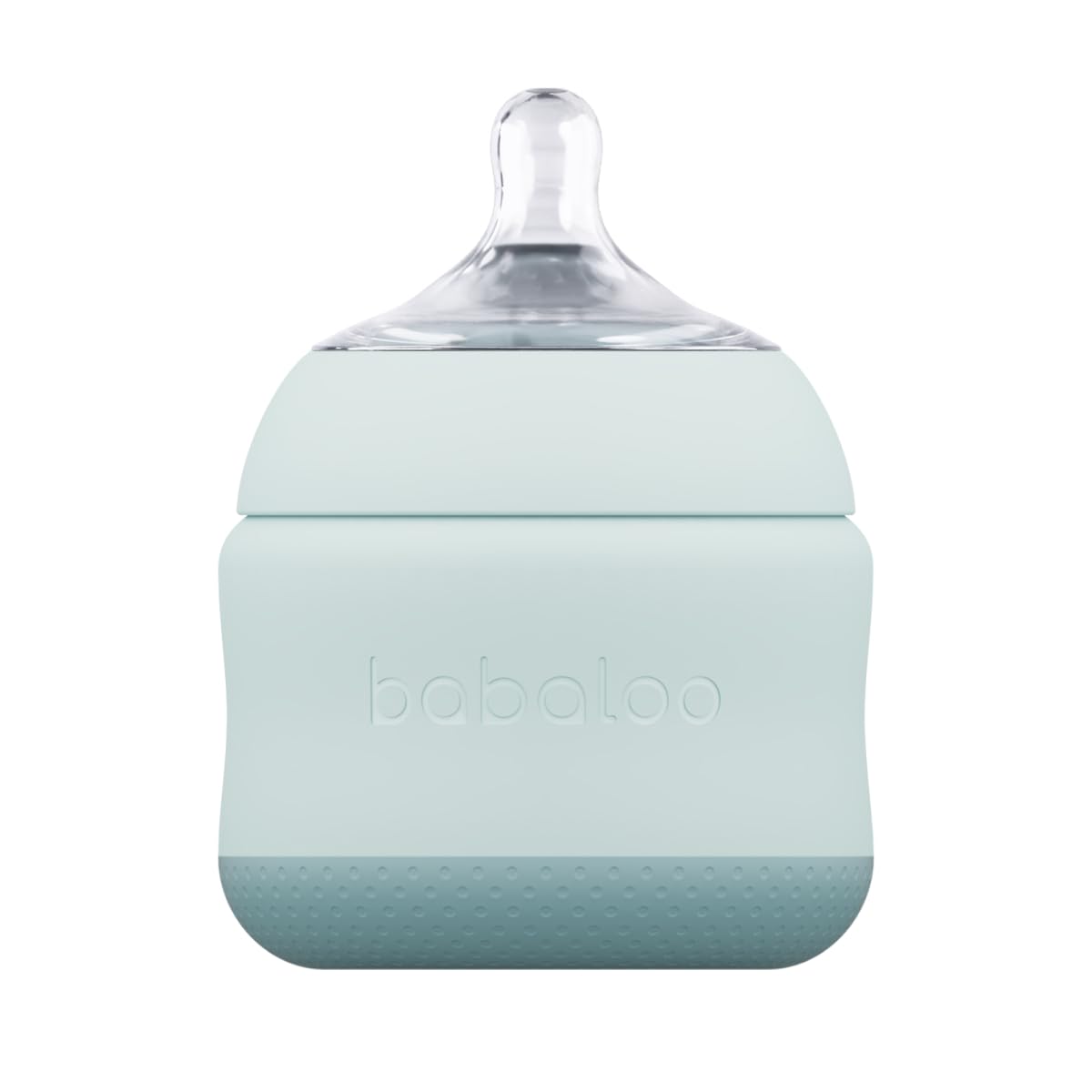 Babaloo Baby-Led Silicone Baby Bottle, Airless, Anti-Colic, 5oz Creme 1pk