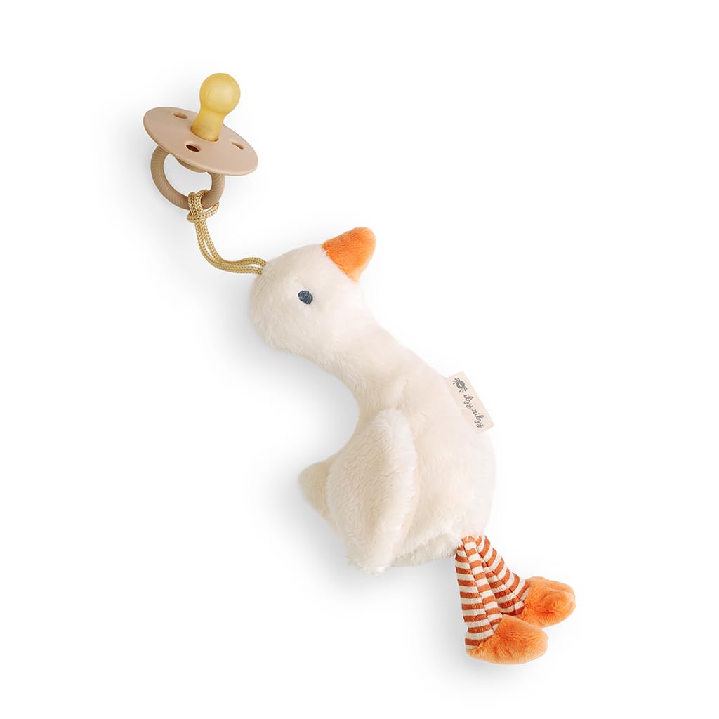 Itzy Ritzy Pacifier & Lovey Set - Natural Rubber Pacifier with Plush Cow