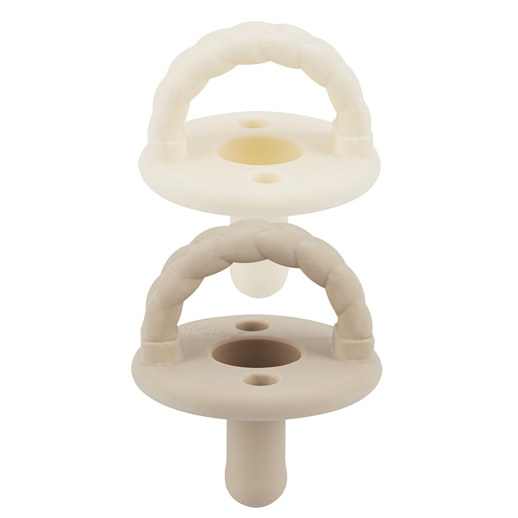 Itzy Ritzy Silicone Pacifiers for 6-18 Months, Set of 2 (Agave & Succulent)