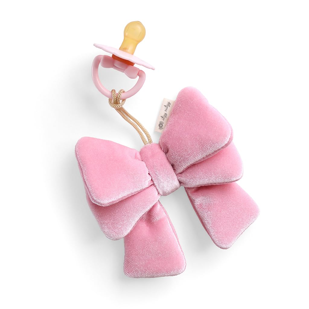 Itzy Ritzy Pacifier & Lovey Set - Natural Rubber Pacifier with Plush Cow