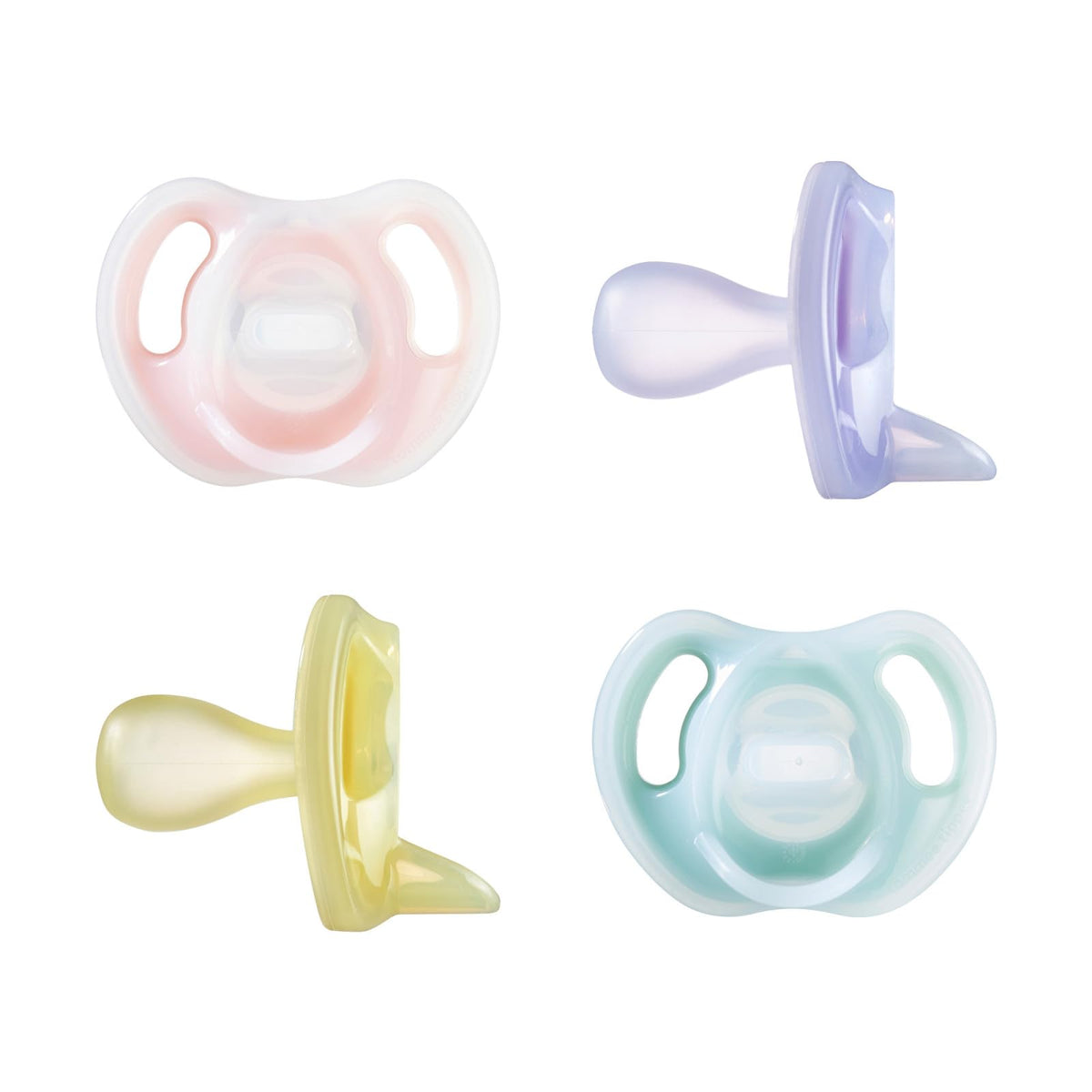 Tommee Tippee Ultra-Light Pacifier, 0-6 Months, Silicone, Pack of 4