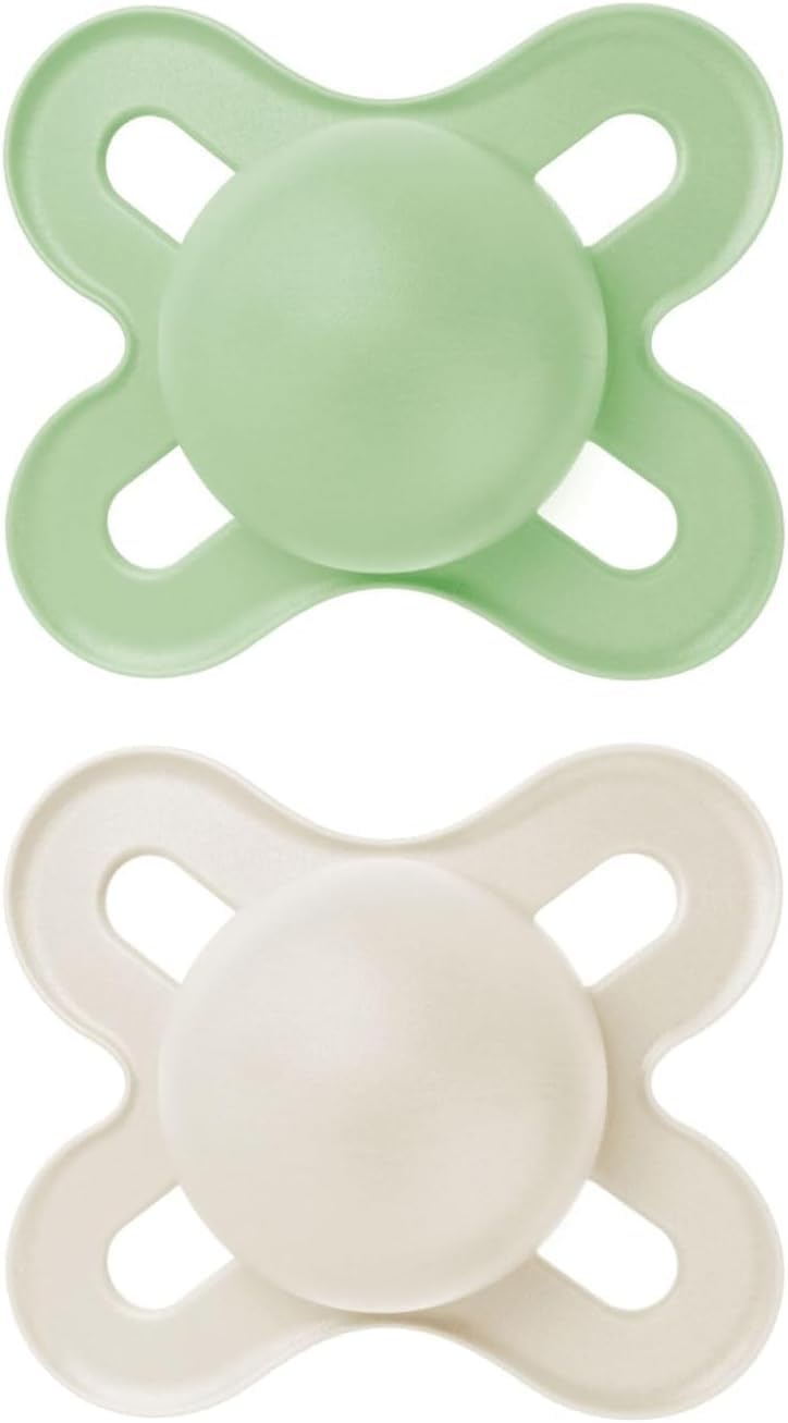 MAM Original Start Baby Pacifiers 0-3 Mths Skin Soft Silicone, 2 Pack