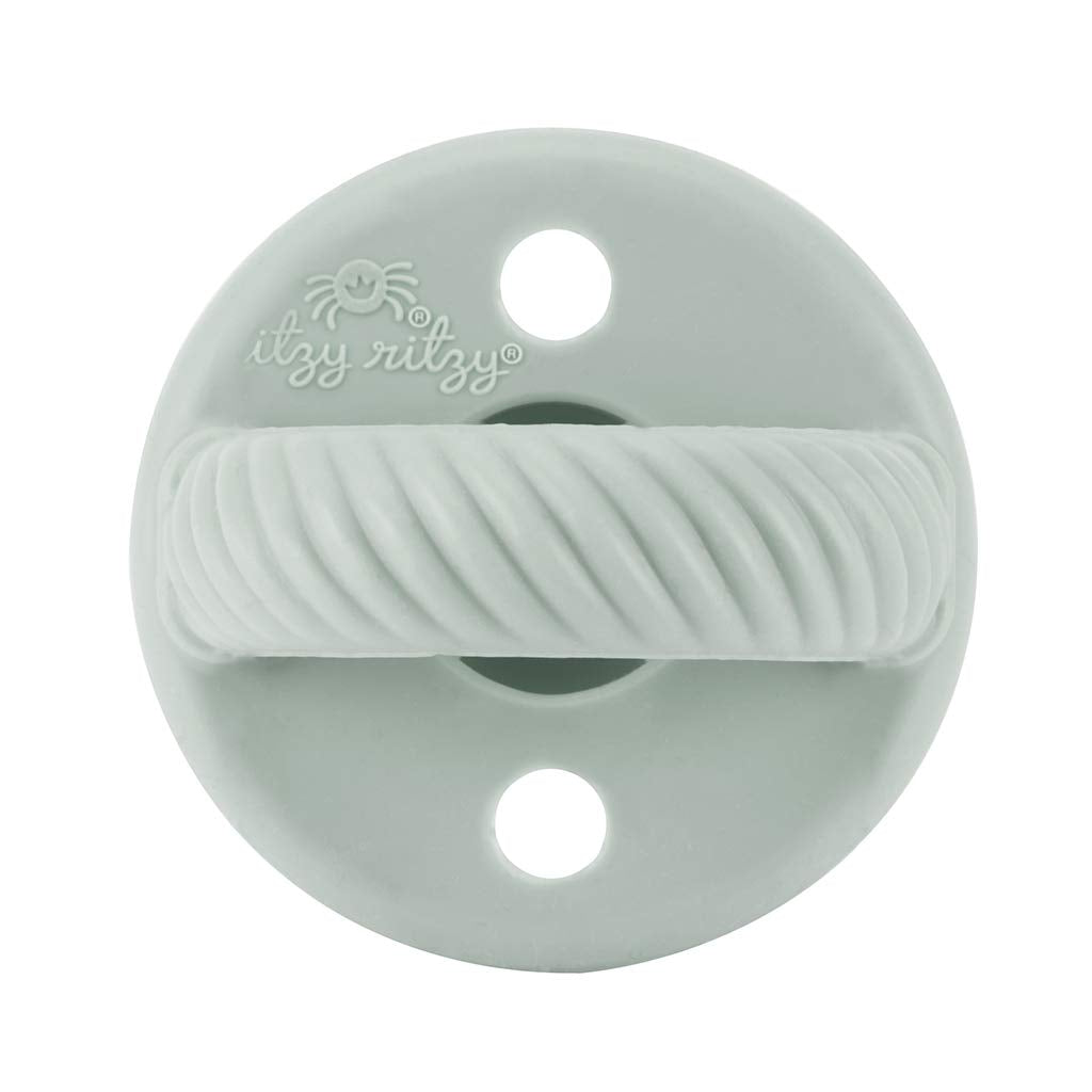 Itzy Ritzy Silicone Pacifiers for 6-18 Months, Set of 2 (Agave & Succulent)