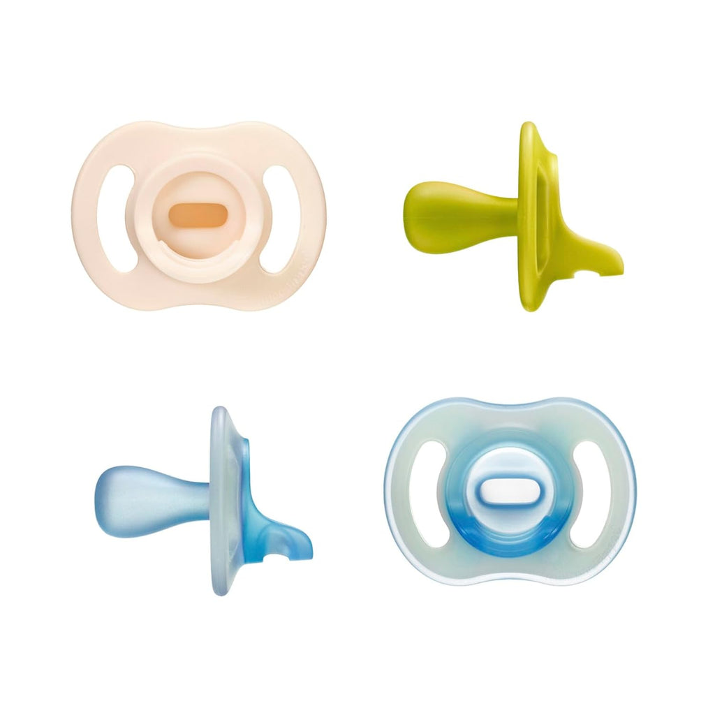Tommee Tippee StayPut Pacifier Set, 6-18 Months, Silicone, Pack of 4