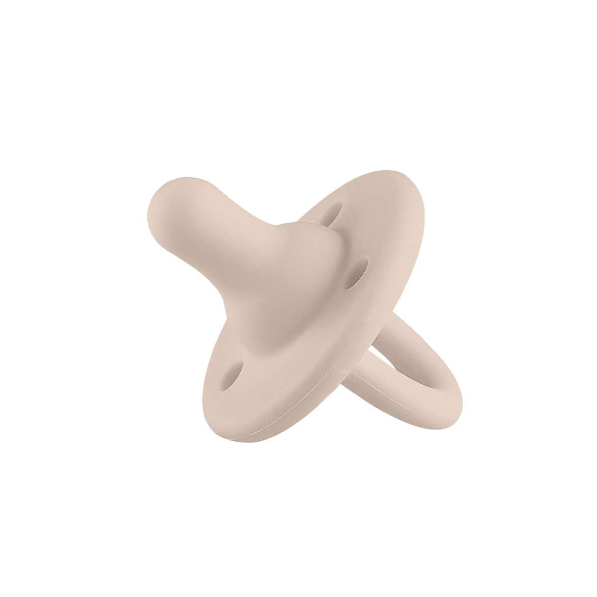 Lee Lee and Me Newborn Pacifier - Sand - 100% Medical Grade Silicone Paci - Breast-Like Nipple for Natural Latch - BPA-Free - Size 0-18 Months