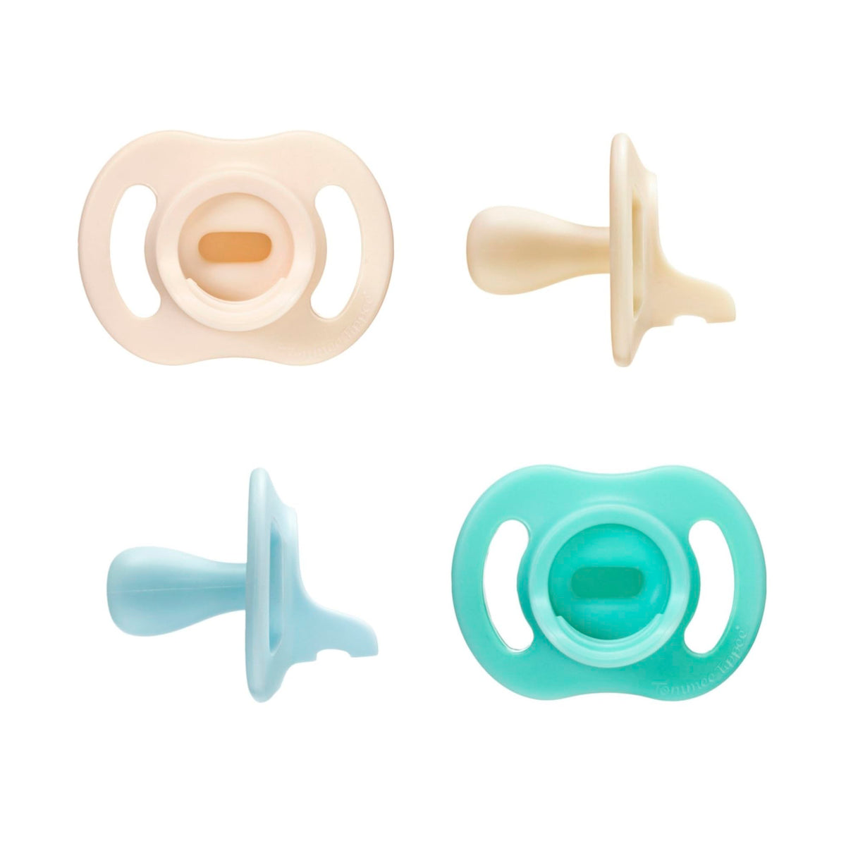 Tommee Tippee Ultra-Light StayPut Pacifier, 0-6 Months, Pack of 4