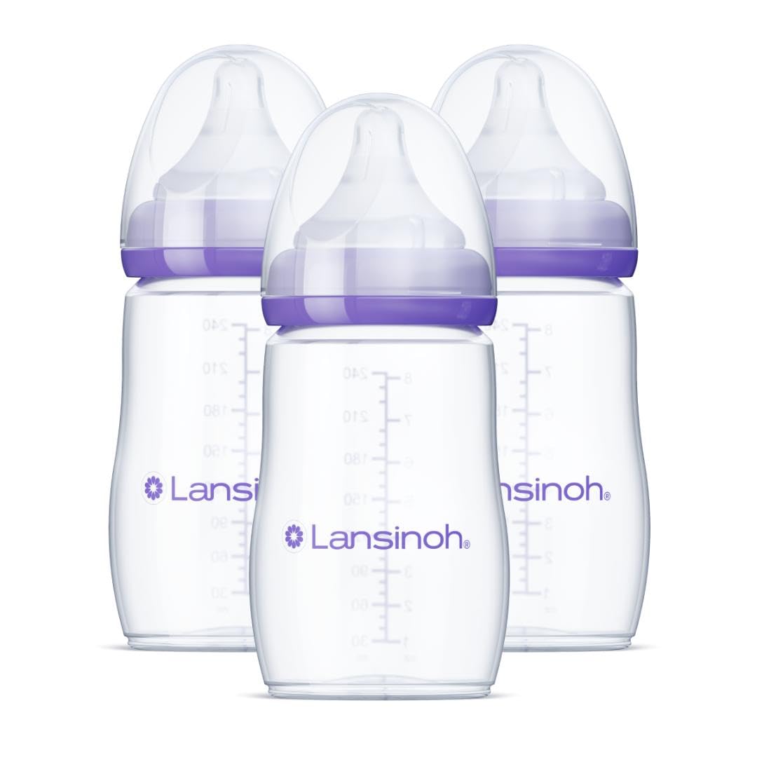 Lansinoh Anti-Colic Baby Bottles, 5 Ounces, 3 Count