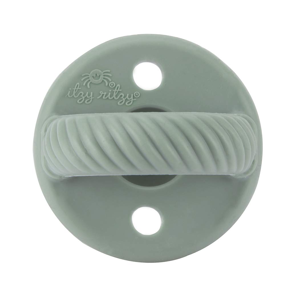 Itzy Ritzy Silicone Pacifiers for 6-18 Months, Set of 2 (Agave & Succulent)