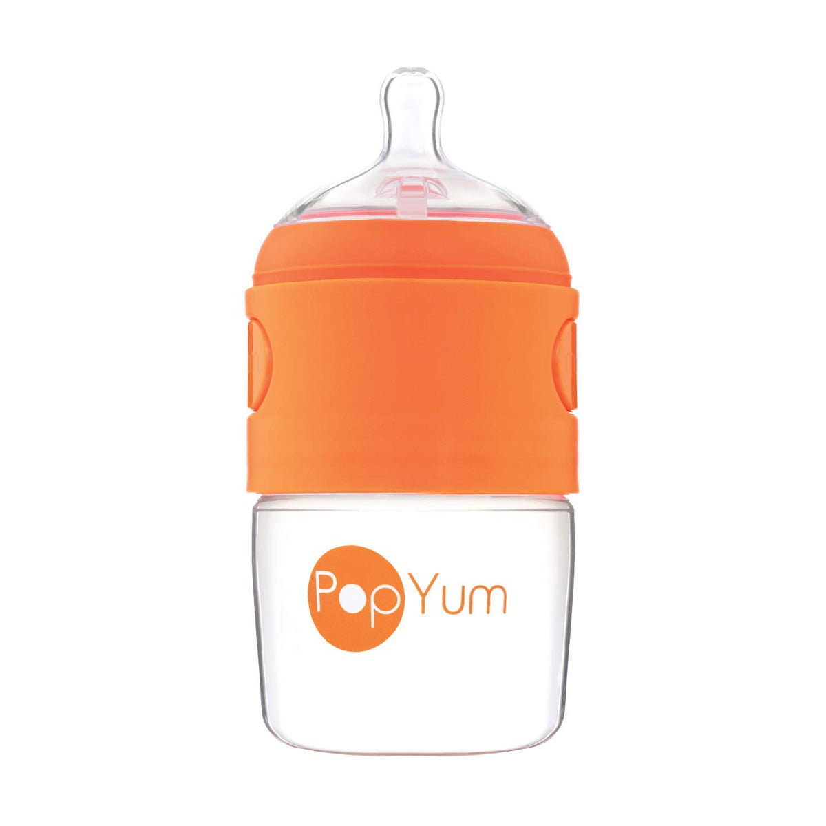 PopYum 5 oz Blue Anti-Colic Formula Making Baby Bottles, 3-Pack