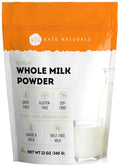 Kate Naturals Dry Whole Milk Powder for Baking, Coffee & Milkshakes (12oz)