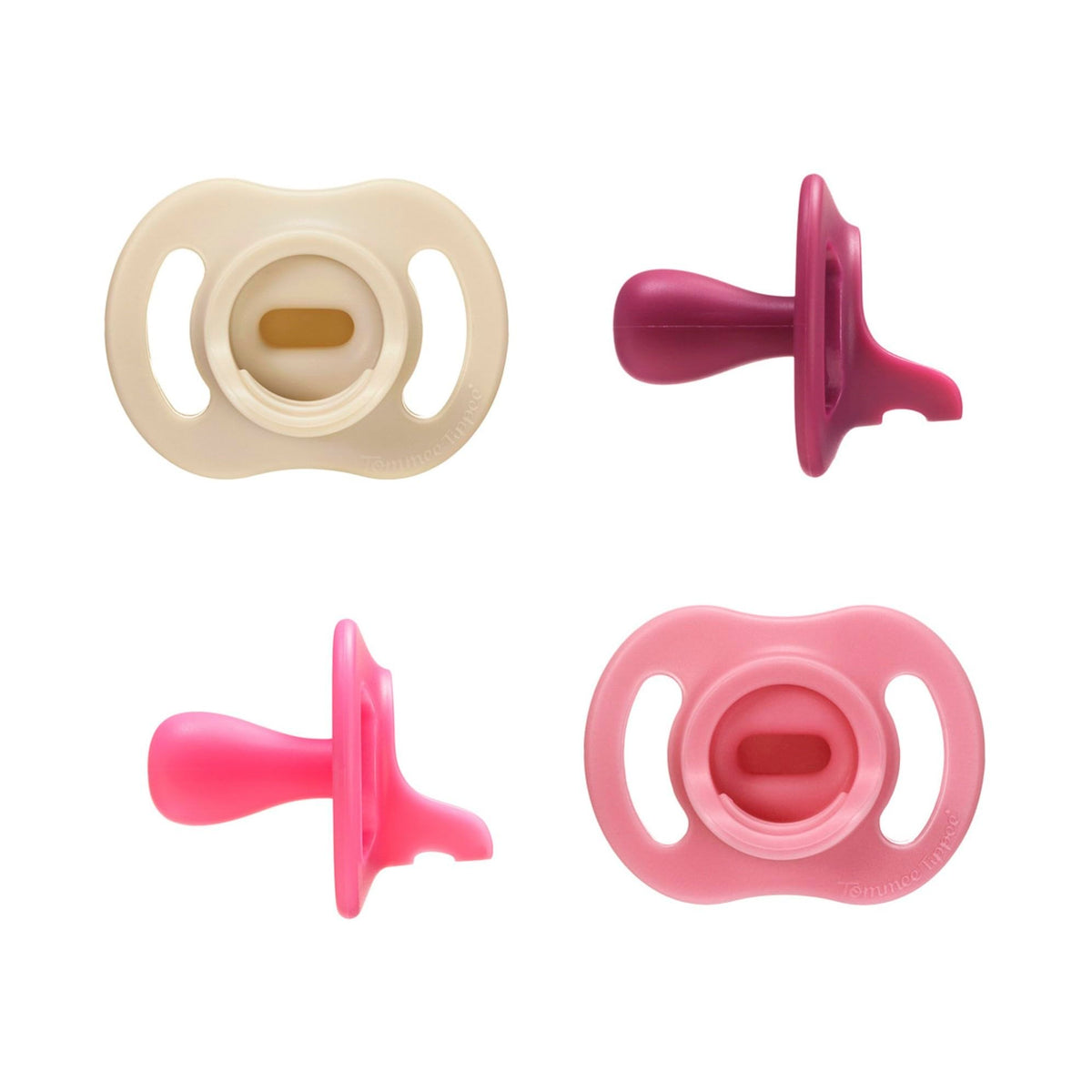 Tommee Tippee Ultra-Light StayPut Pacifier, Pack of 4