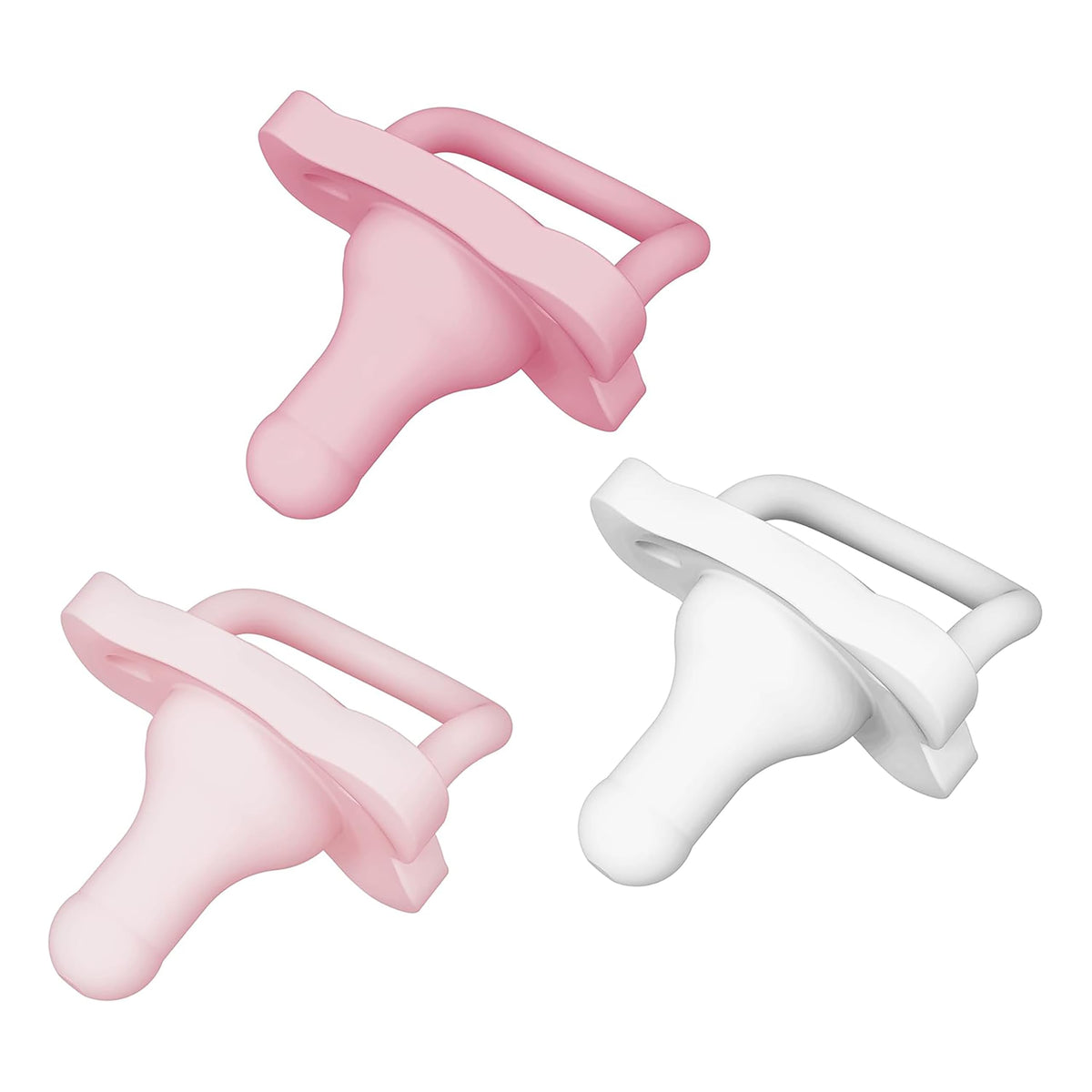 Dr. Brown's HappyPaci Silicone Pacifier, Pink and White, 0-6m, 4-Pack