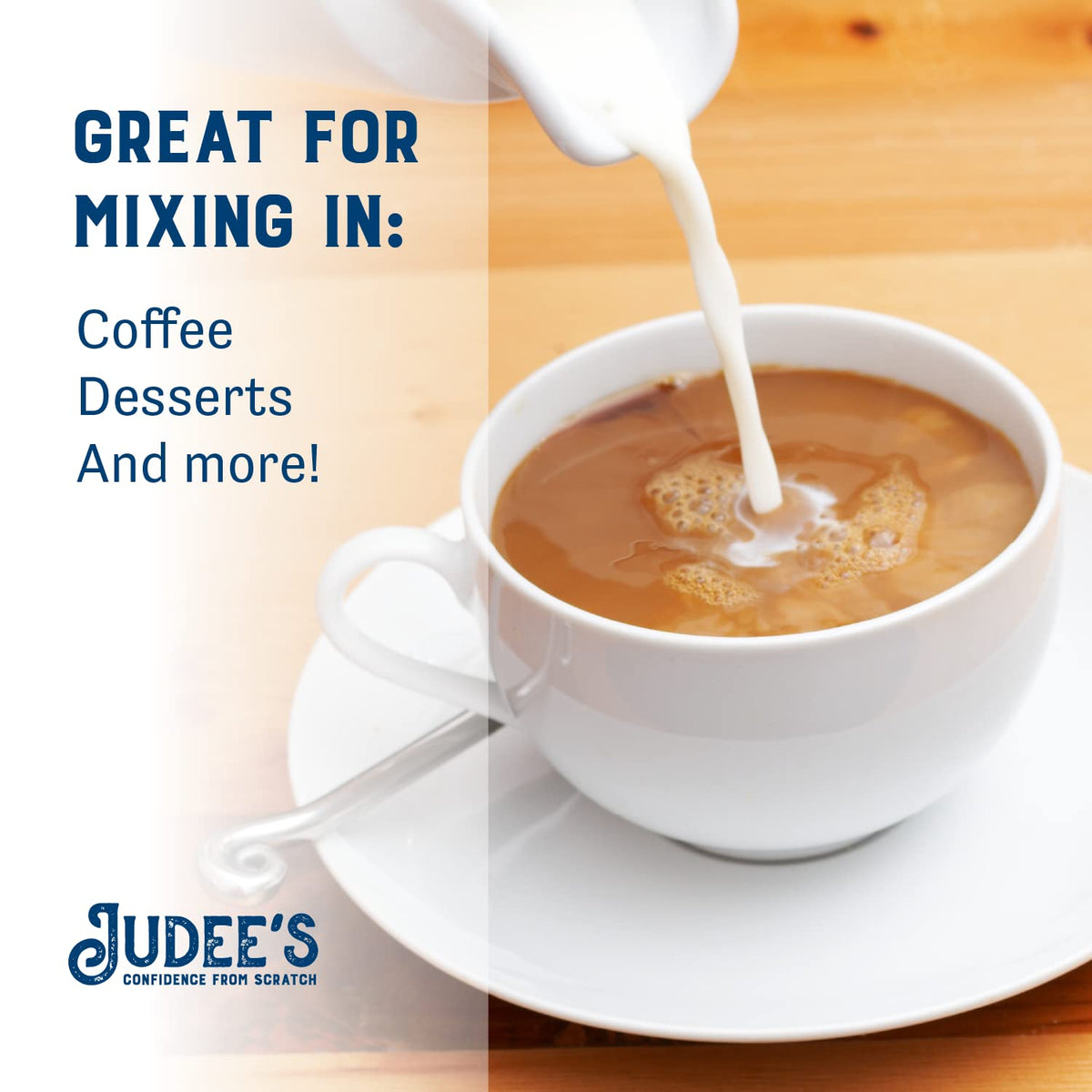 Judee's Gluten Free Whole Milk Powder - Versatile Powdered Milk for Baking - Shelf Stable Dry Mix for Long-Term Storage - 40 oz, Pack of 1