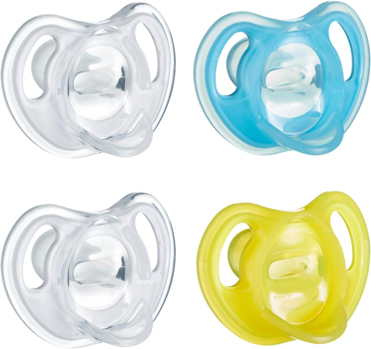 Tommee Tippee Ultra-Light Pacifier, 6-18 Months, Silicone, Pack of 4