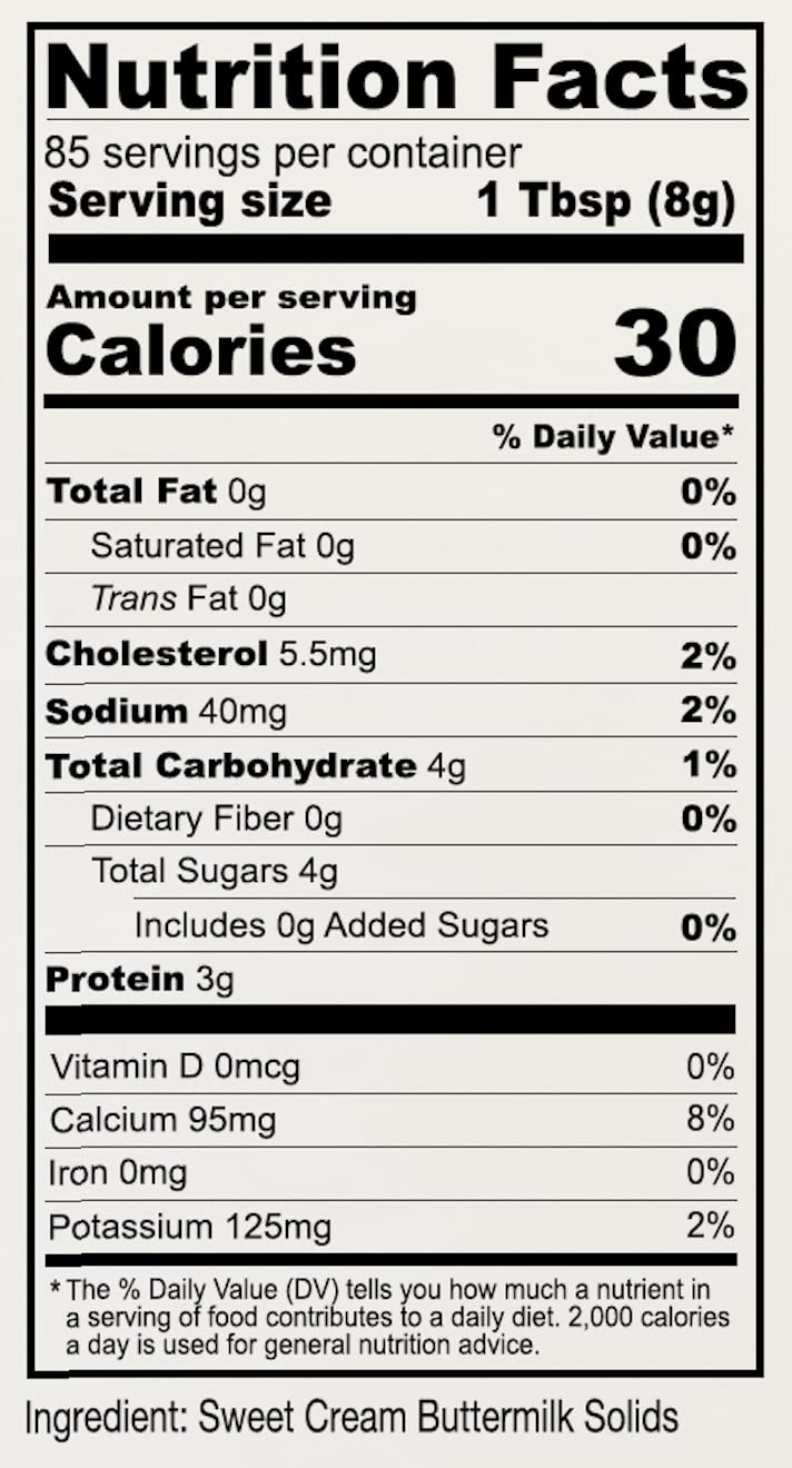 Anthony's Buttermilk Powder, 1.5 lb, Gluten Free, Non GMO, Hormone Free, Keto Friendly, Product of the USA