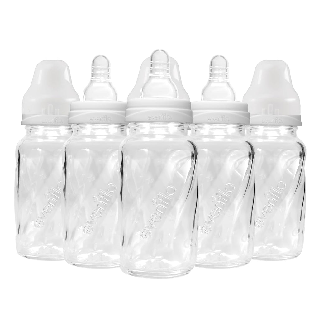 Evenflo Feeding Classic Glass Twist Bottles, 4 Ounce (Pack of 6)