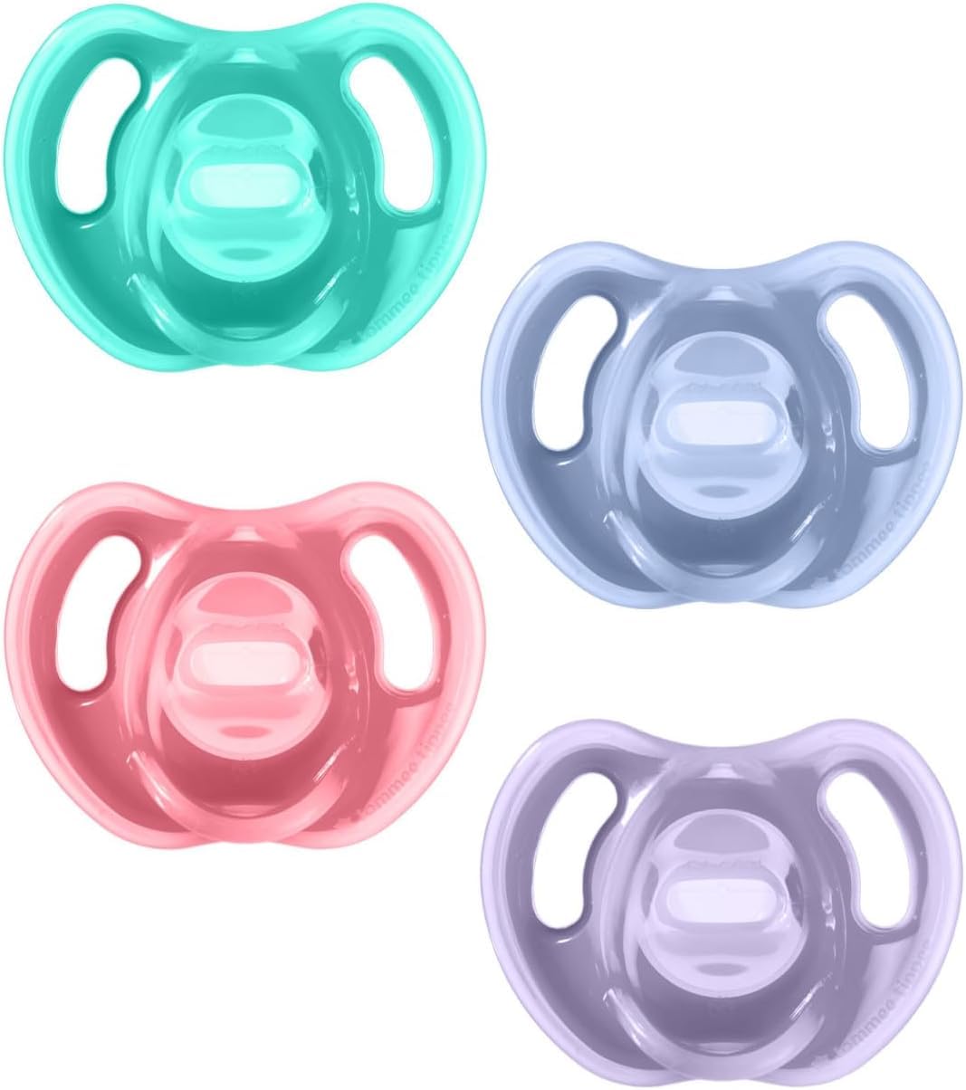 Tommee Tippee Ultra-Light Pacifier, 0-6 Months, Silicone, Pack of 4