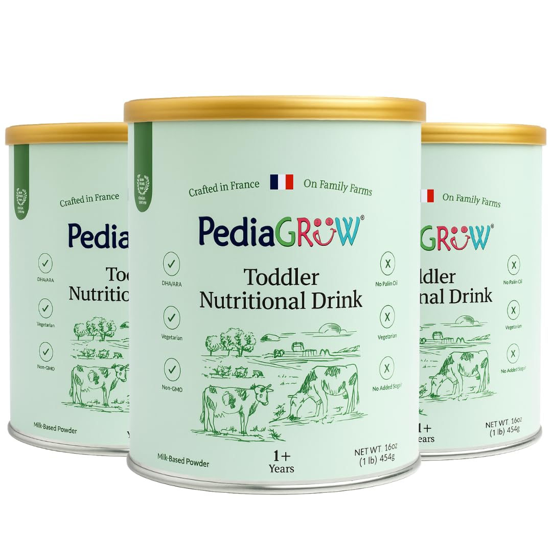 Premium European Toddler Nutritional Milk Drink Powder | Made in France, Grass-Fed Milk | DHA, Iron & Protein | Non-GMO | Great for Smoothies & Picky Eaters | 1 Year and Older