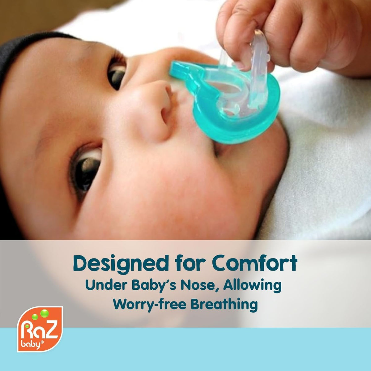 RaZbaby Jollypop Pacifier for Babies 3 Months and Up, USA Made, Natural Shaped Orthodontic Binky, Lovingly Shared in NICUs & Hospitals Worldwide, Medical-Grade 100% BPA-Free, 0-3m (Variety, 4 Count)