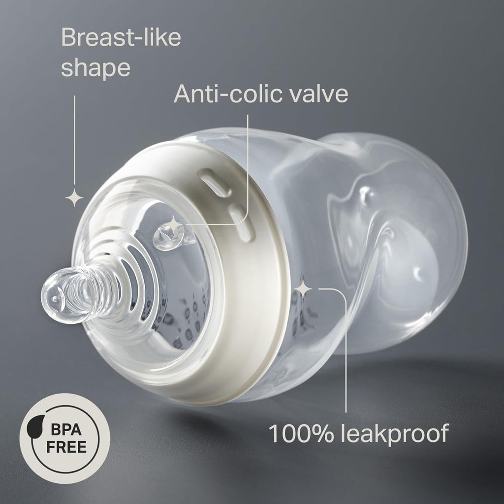 Tommee Tippee Natural Start Baby Bottles, Thicker Feed, 6m+, 11oz