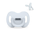Color Essence SX PRO Silicone Baby Pacifier 2Pk, Made with 100% Soft Silicone, Baby Essentials Perfect for Breastfeeding Babies, Designed in Spain, 0-6 Mths, Ballad Blue/Deep Ocean