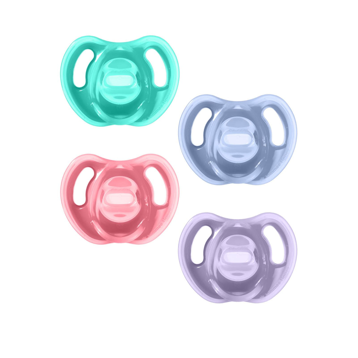 Tommee Tippee Ultra-Light Pacifier, 0-6 Months, Silicone, Pack of 4