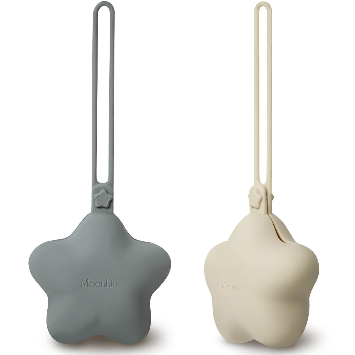 Moonkie Silicone Pacifier Holder Case: Cute Portable Pacifier Case, 2 Pack
