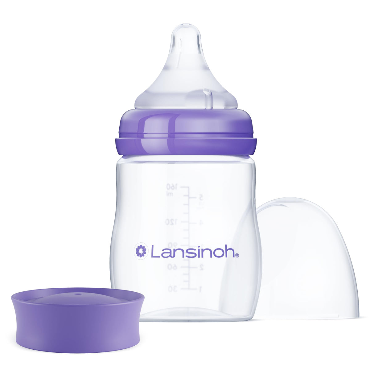 Lansinoh Anti-Colic Baby Bottles, 5 Ounces, 3 Count