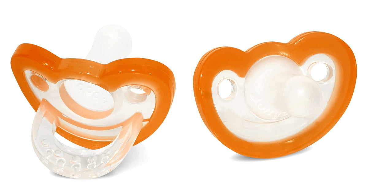 RaZbaby Jollypop Pacifier for Babies 3 Months and Up, USA Made, Natural Shaped Orthodontic Binky, Lovingly Shared in NICUs & Hospitals Worldwide, Medical-Grade 100% BPA-Free, 0-3m (Variety, 4 Count)