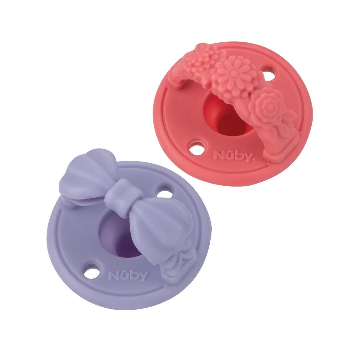 Nuby Silicone Softees Pacifier & Teether - 5 Pack