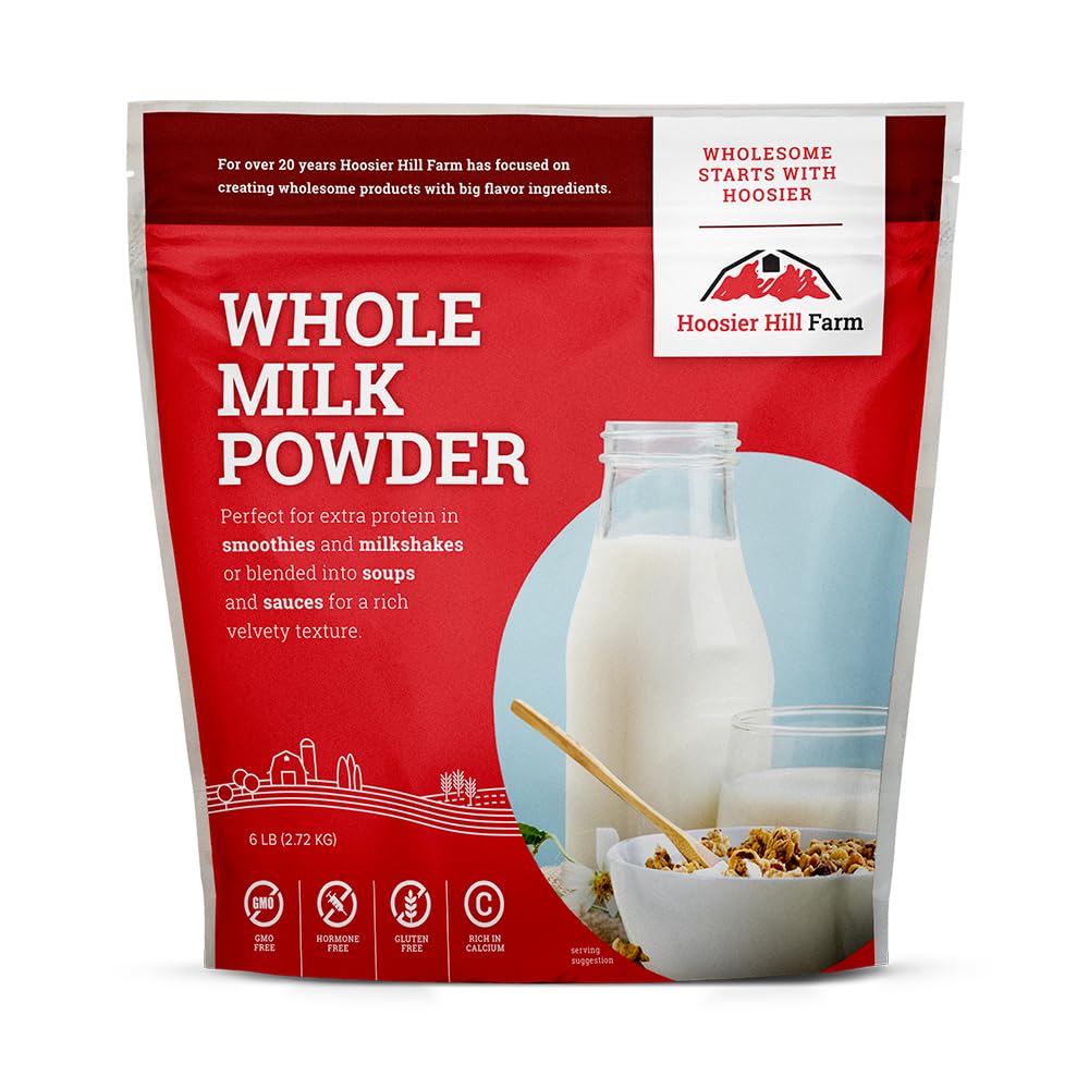 Whole Milk Powder by Hoosier Hill Farm, 1 Pound (Pack of 1)