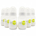 Avima 4 oz Anti Colic Baby Bottles w Slow Flow Nipples. 0-3M (Set of 6)
