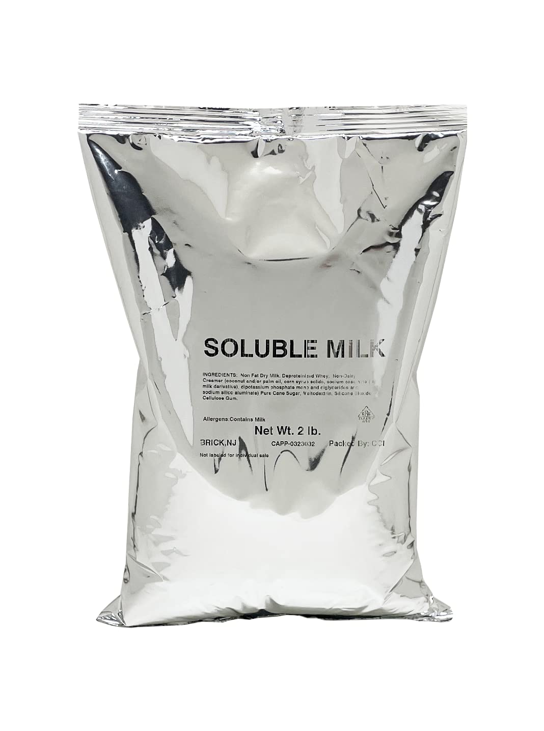 Brickhouse Frothy Milk Topping Mix – Soluble Milk Powder for Cappuccino, Latte & Hot Beverages, 6/2lb Bags