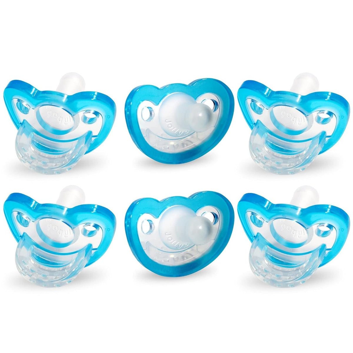 RaZbaby Jollypop Pacifier for Babies 3 Months and Up, USA Made, Natural Shaped Orthodontic Binky, Lovingly Shared in NICUs & Hospitals Worldwide, Medical-Grade 100% BPA-Free, 0-3m (Variety, 4 Count)