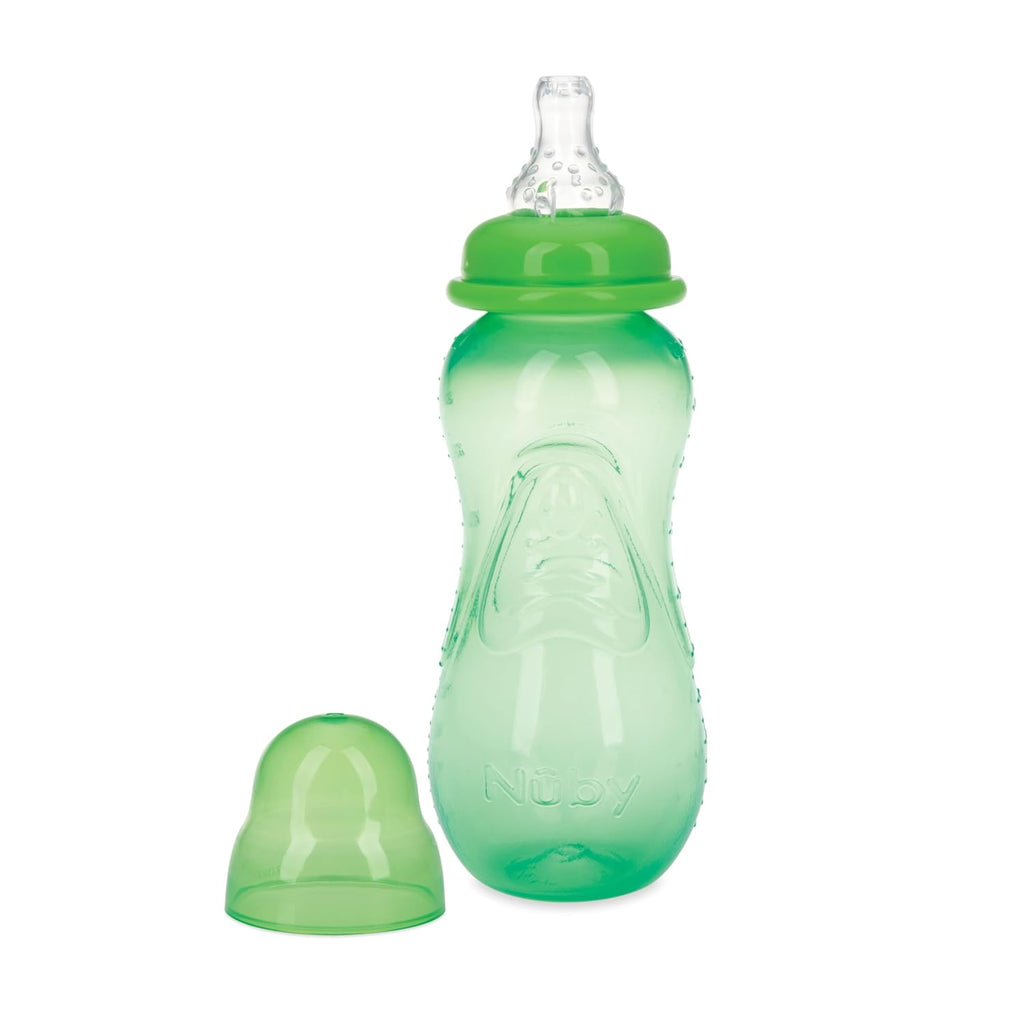 Nuby Non-Drip Standard Neck Bottles - 10 oz
