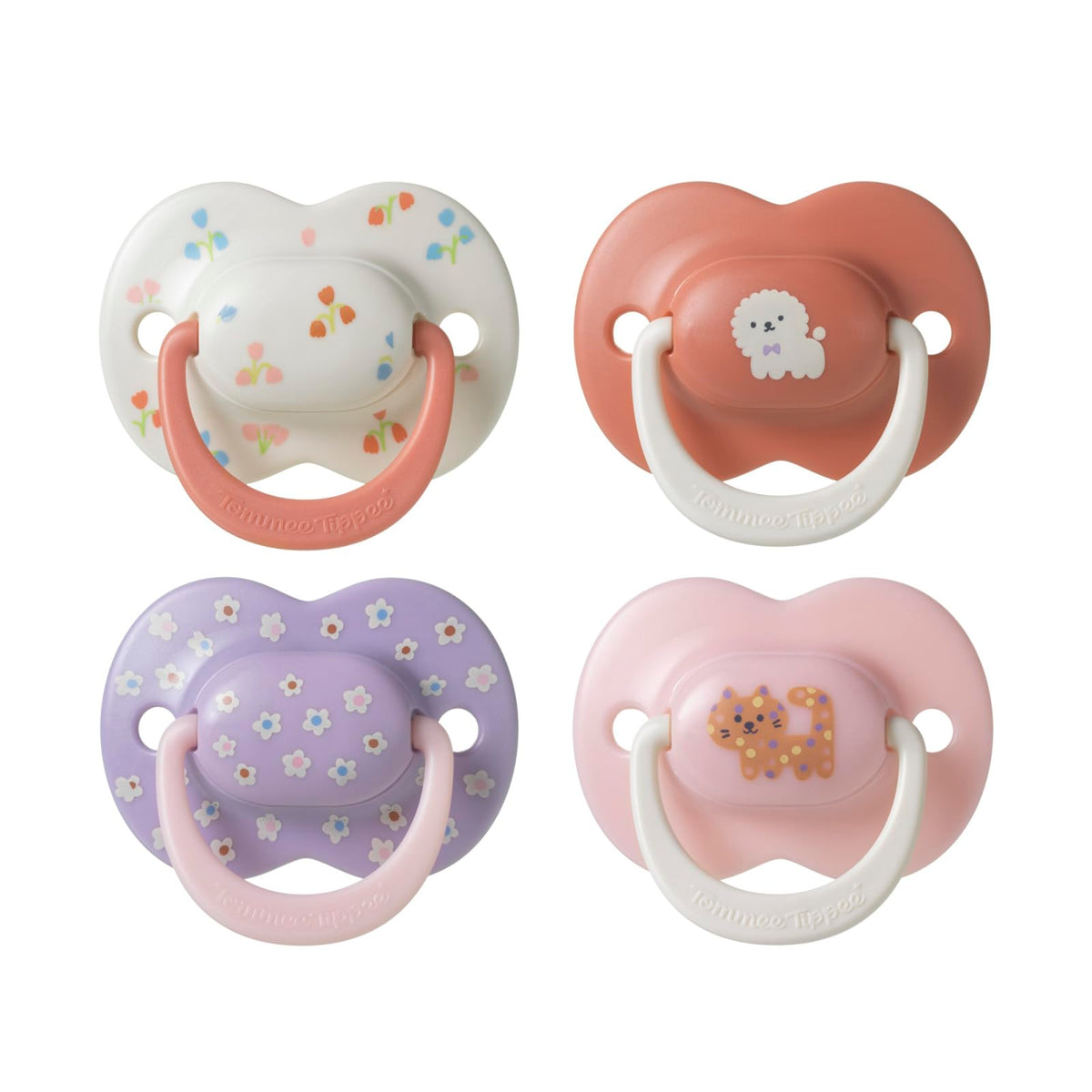 Tommee Tippee Anytime Matte Pacifiers, 6-18 Months, Blue, Green, Brown, 6
