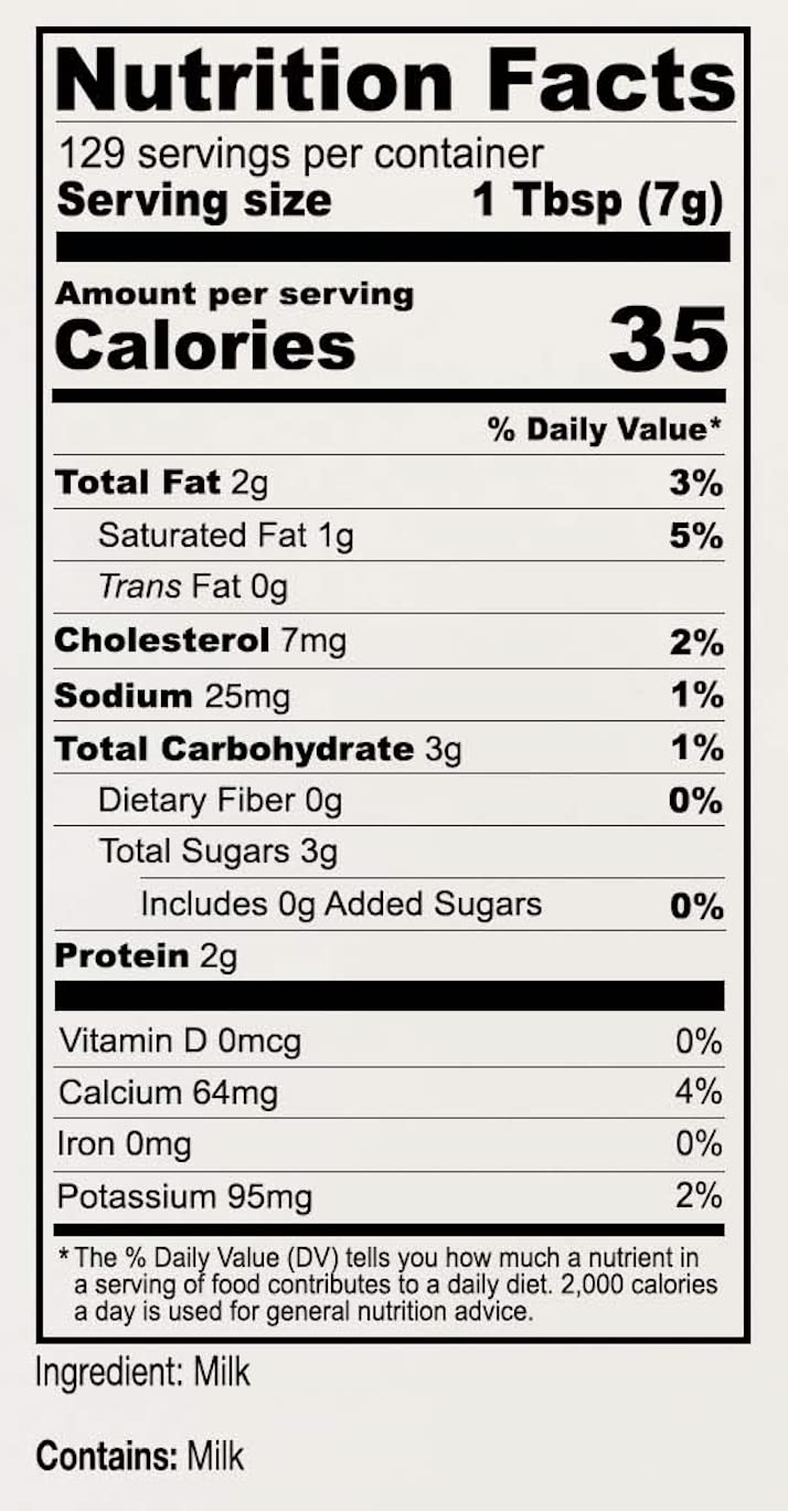 Anthony's Whole Milk Powder, 2 lb, Gluten Free, Non GMO, Made in USA