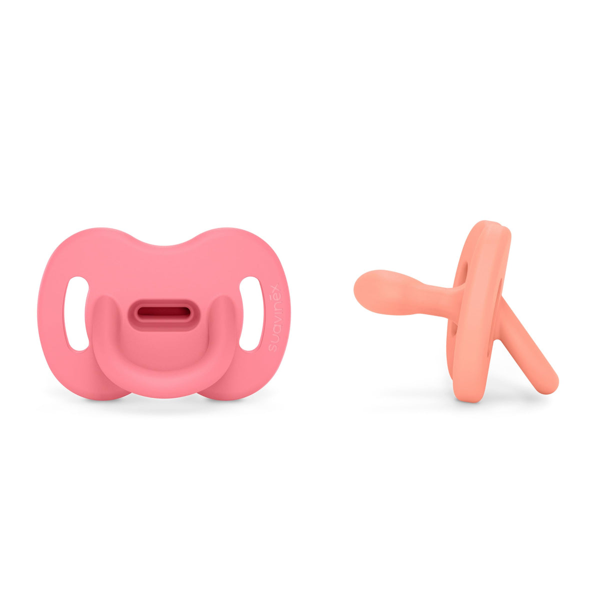 Color Essence SX PRO Silicone Baby Pacifier 2Pk, Made with 100% Soft Silicone, Baby Essentials Perfect for Breastfeeding Babies, Designed in Spain, 0-6 Mths, Ballad Blue/Deep Ocean