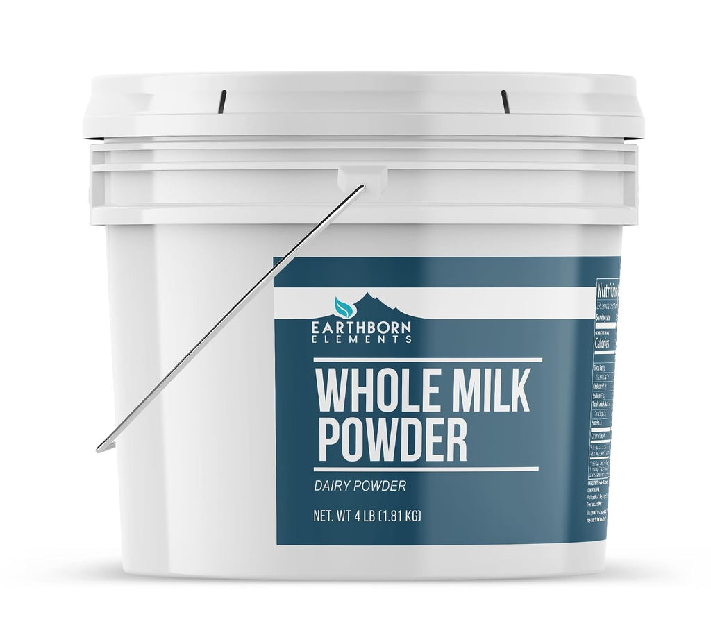 Earthborn Elements Whole Milk Powder 1 Gallon, Light Sweet Taste (64 Ounce)