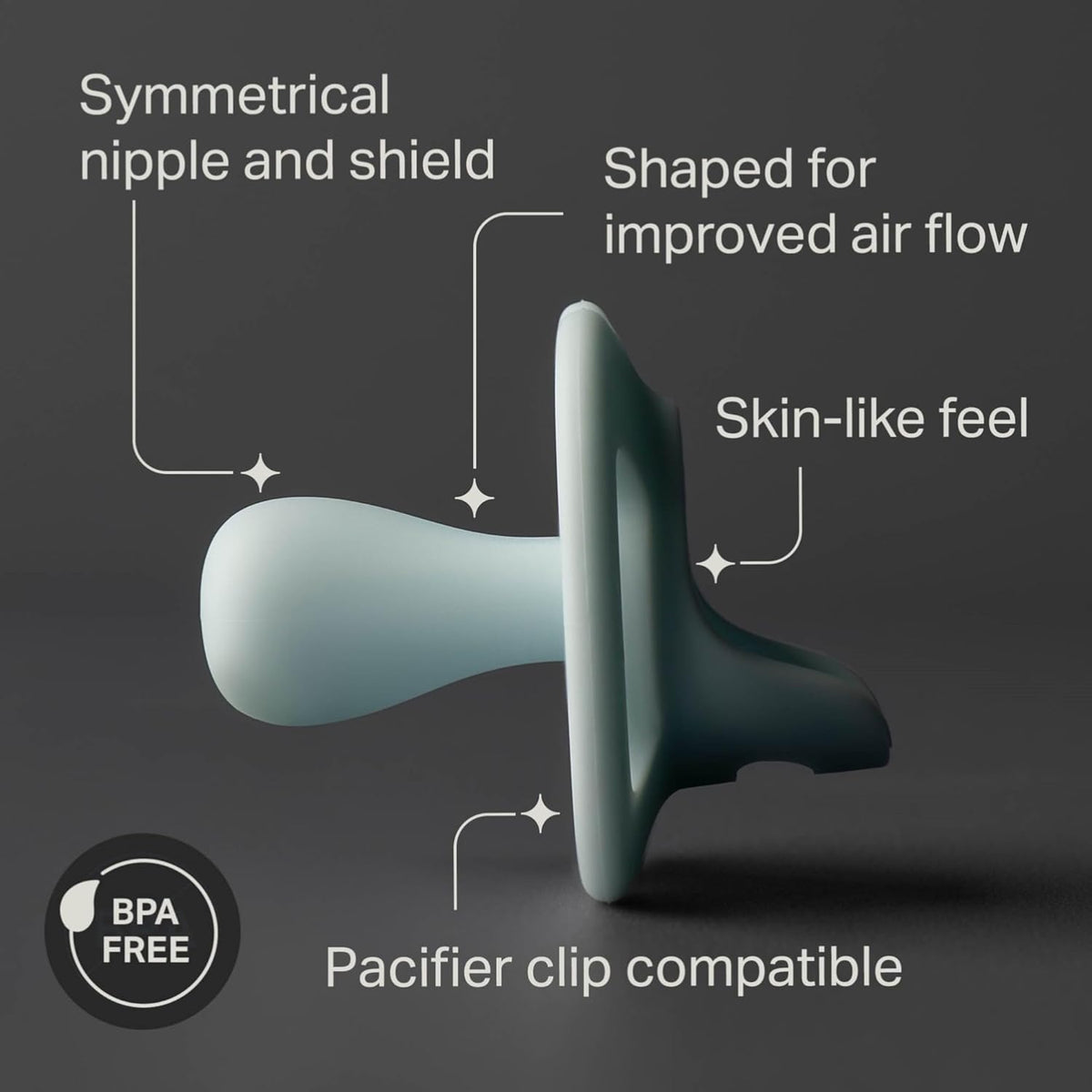Tommee Tippee Ultra-Light StayPut Pacifier, Pack of 4