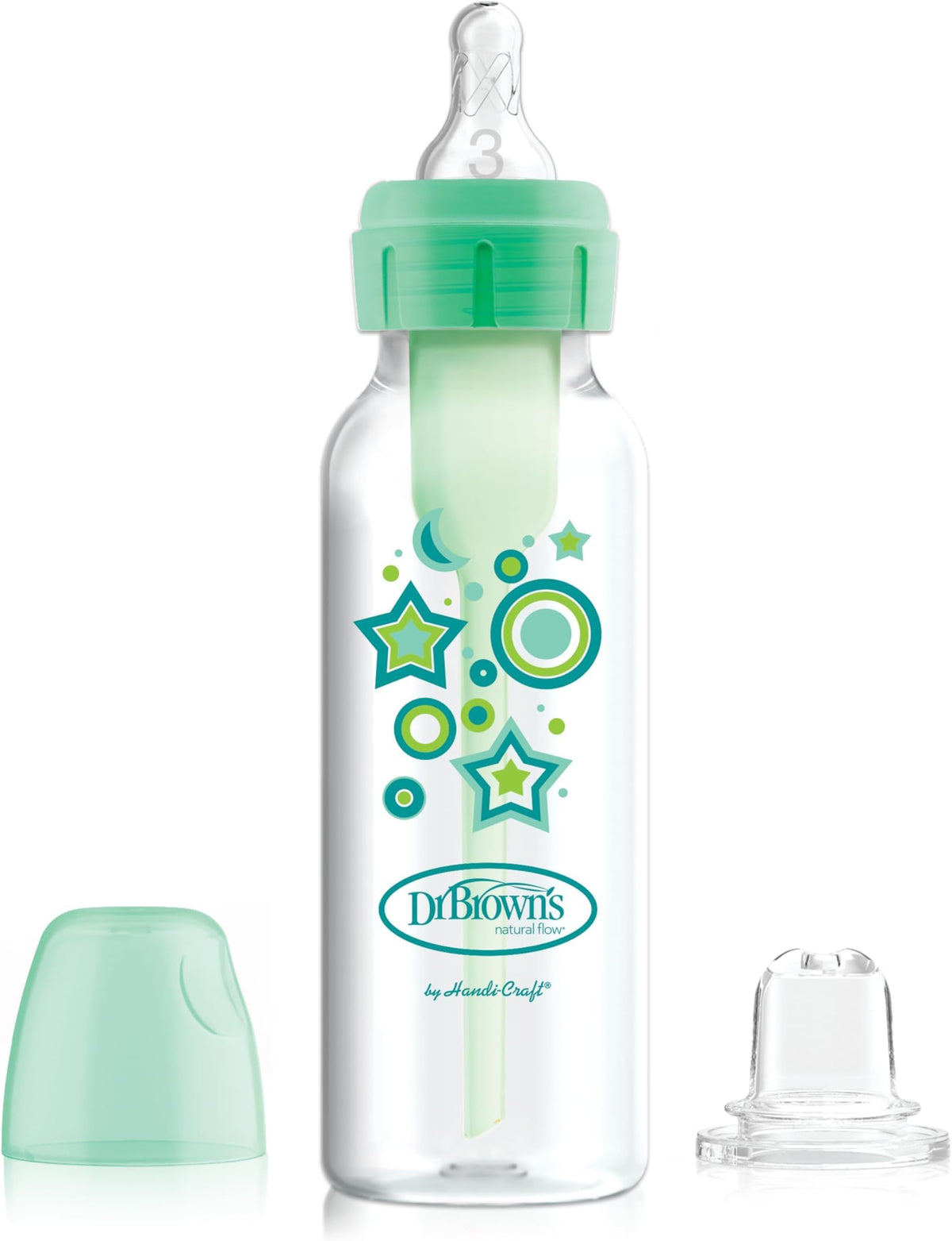 Dr. Brown's Narrow Sippy Bottle Starter Kit, Green, 6m+