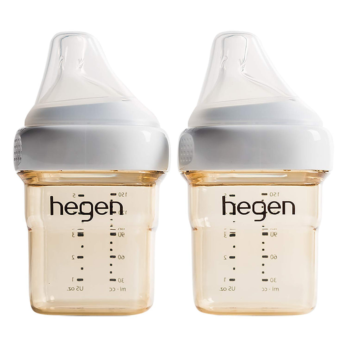 Hegen Easy to Clean Anti-Colic Baby Bottle, 8oz for 3 to 6 Months (2-Pack)