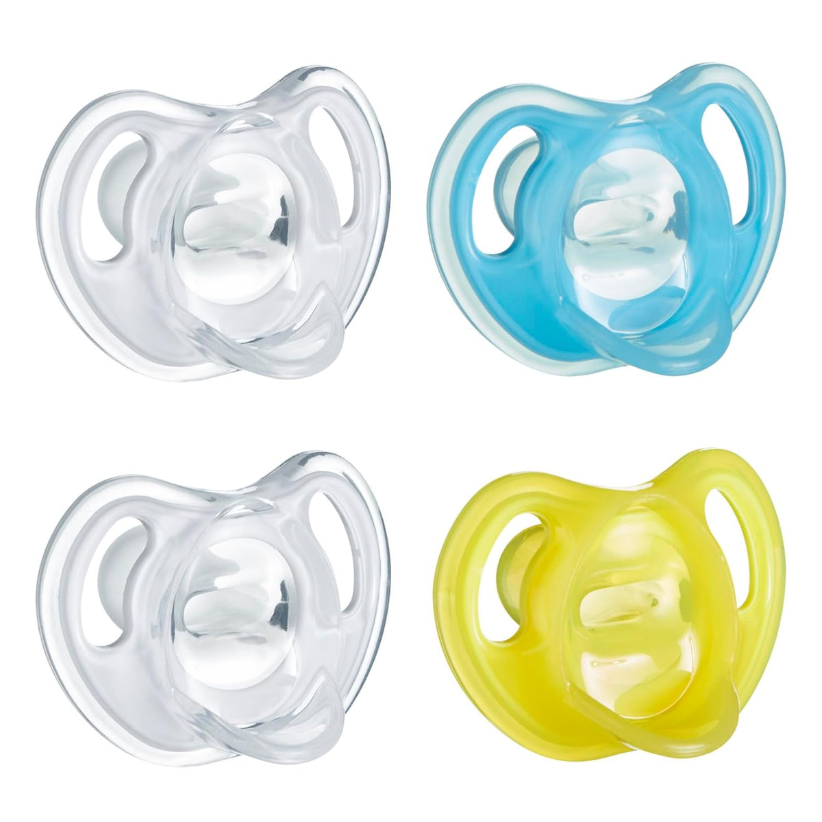 Tommee Tippee Ultra-Light Pacifier, 6-18 Months, Silicone, Pack of 4