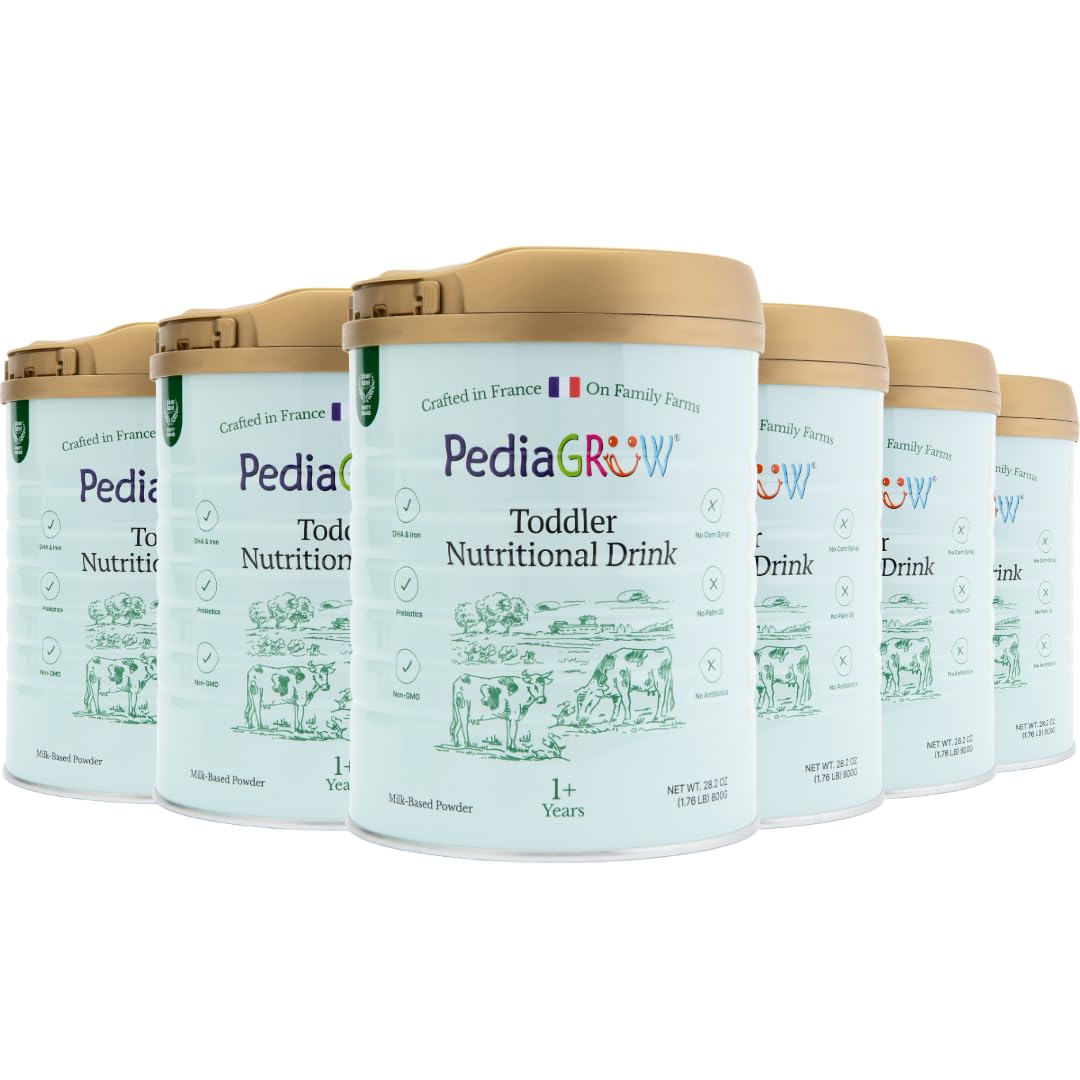 Premium European Toddler Nutritional Milk Drink Powder | Made in France, Grass-Fed Milk | DHA, Iron & Protein | Non-GMO | Great for Smoothies & Picky Eaters | 1 Year and Older