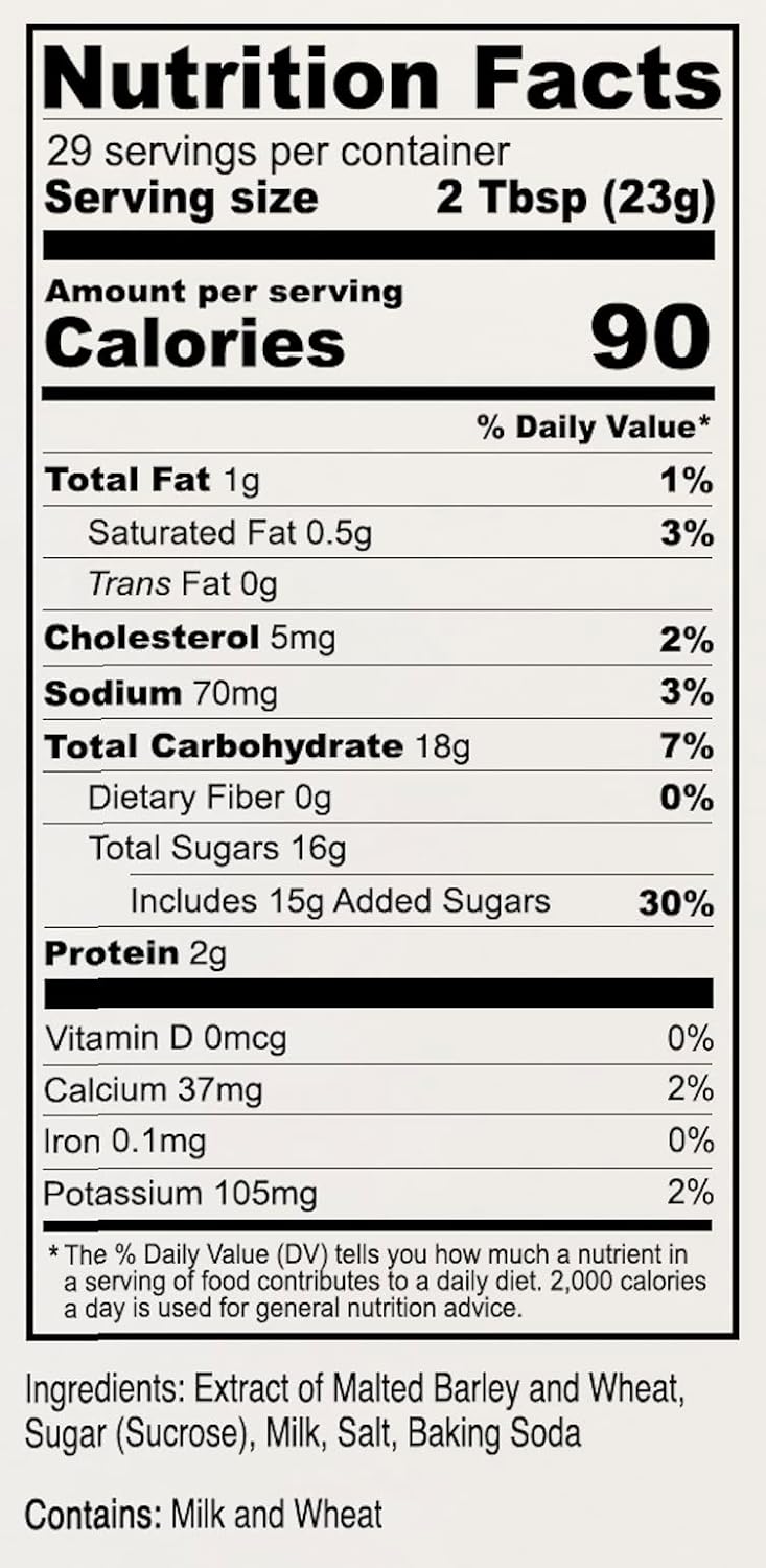 Anthony's Malted Milk Powder 1.5lb, For Ice Cream, Milk Shakes, and Baking, Non GMO, Made in USA