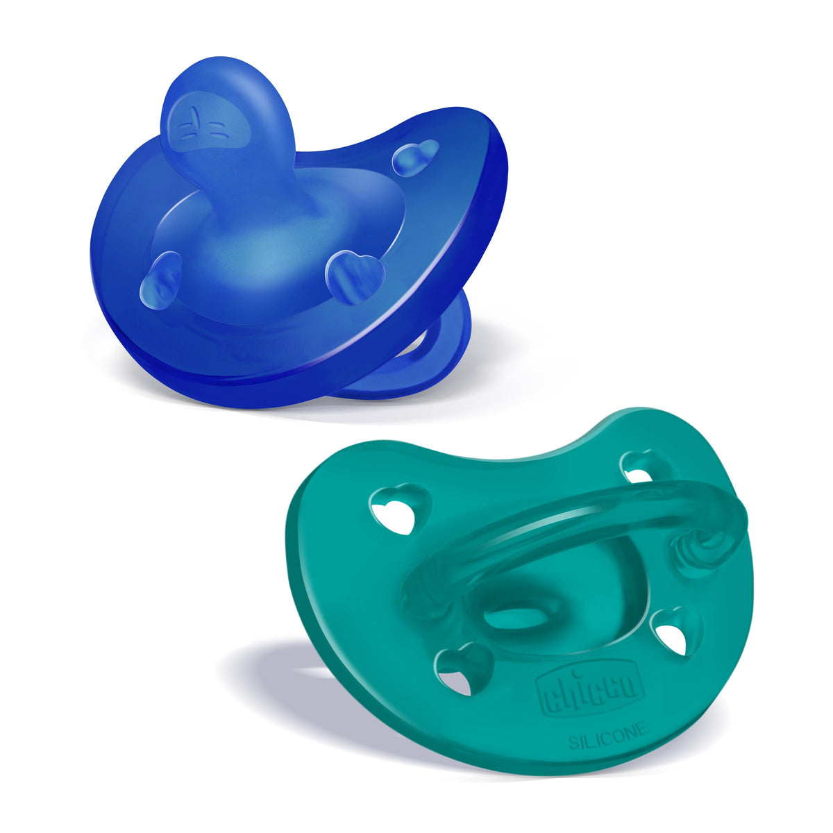 Chicco PhysioForma Silicone Orthodontic Pacifier One-Piece, 6-16m, 2-Pack